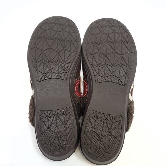 Spenco Clogs Size 9 B Brown Womens Shoe Slip On Faux Fur Suede - Picture 8 of 10